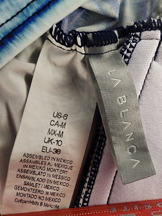 La Blanca Serene Stripe Halter Tankini Top Set, Womens 6 - Picture 11 of 11